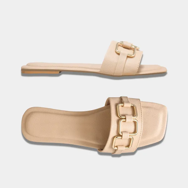 Peek_Poise_Beige_Premium_Women_Flats