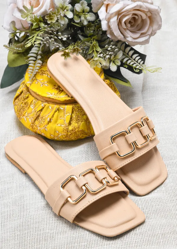 Peek_Poise_Beige_Premium_Women_Flats