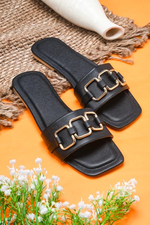 Peek_Poise_Black_Premium_Women_Flats