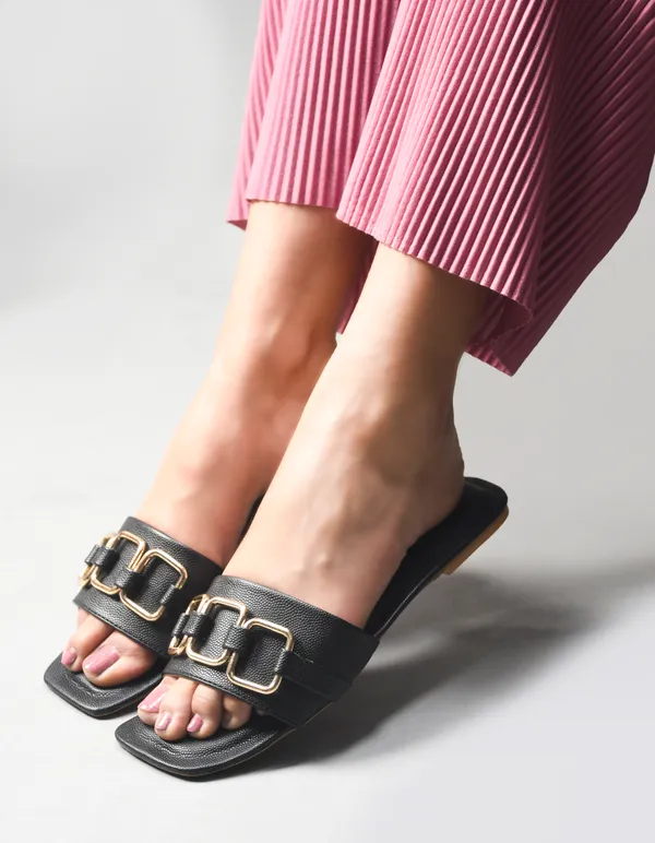 Peek_Poise_Black_Premium_Women_Flats