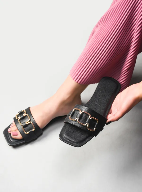 Peek_Poise_Black_Premium_Women_Flats