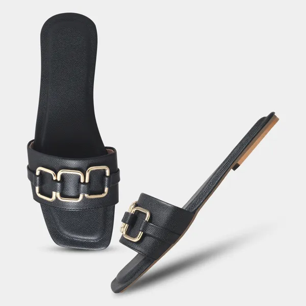 Peek_Poise_Black_Premium_Women_Flats