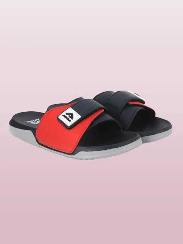 Navy_&_Red_Lightweight_Trendy_Design_EVA_Colour-Block_Slide_For_Men