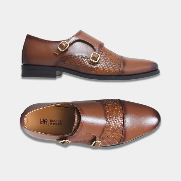 Rosetto_Romero_Steel_Polished_&_Tan_Bold_Double_Monk_Strap_For