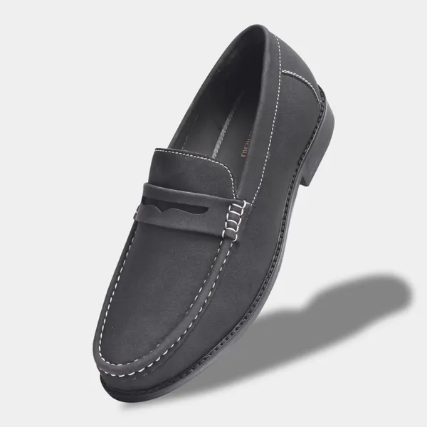 Rosetto_Romero_Charls_Suede_Loafers_Black_For_Men