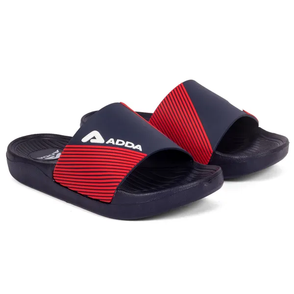 Navy_&_Red_Lightweight_Trendy_Design_EVA_Stripes_Slide_For_Men