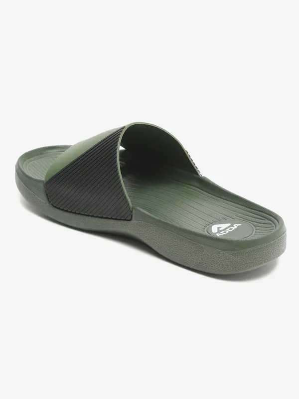 Olive_&_Black_Lightweight_Trendy_Design_EVA_Stripes_Slide_For_Men