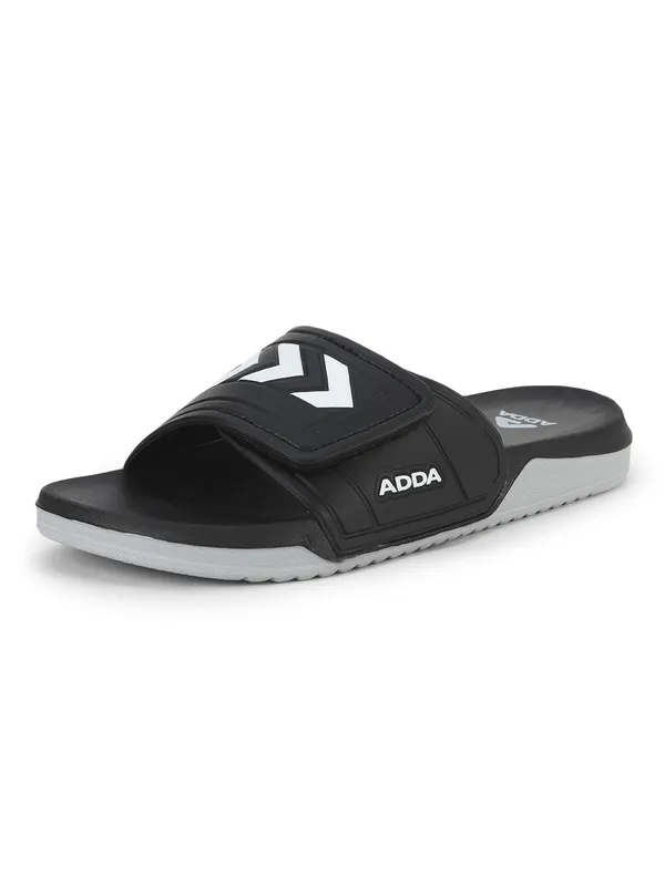 Black_Lightweight_Trendy_Design_EVA_Colour-Block_Slide_For_Men