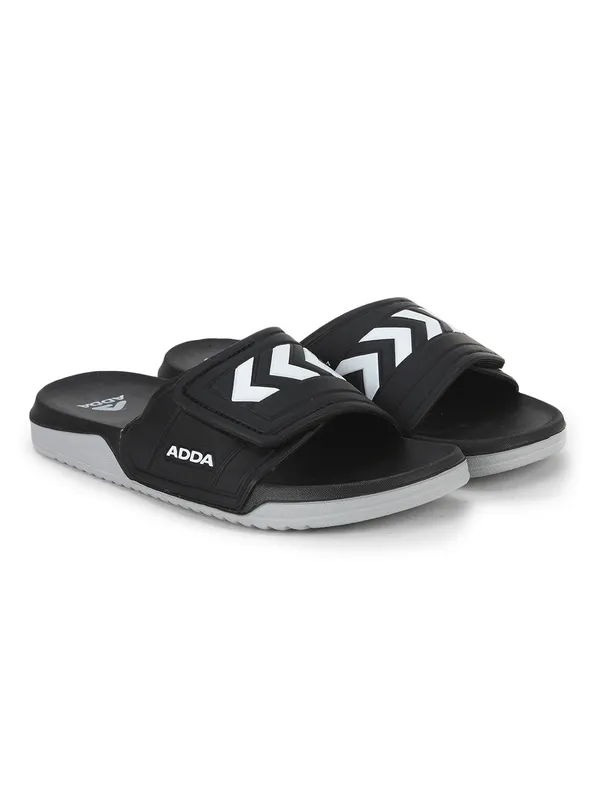 Black_Lightweight_Trendy_Design_EVA_Colour-Block_Slide_For_Men