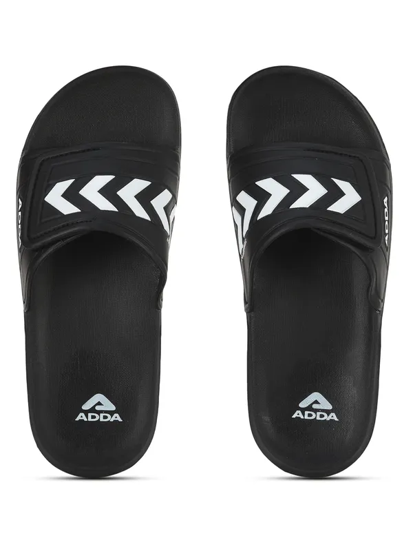 Black_Lightweight_Trendy_Design_EVA_Colour-Block_Slide_For_Men