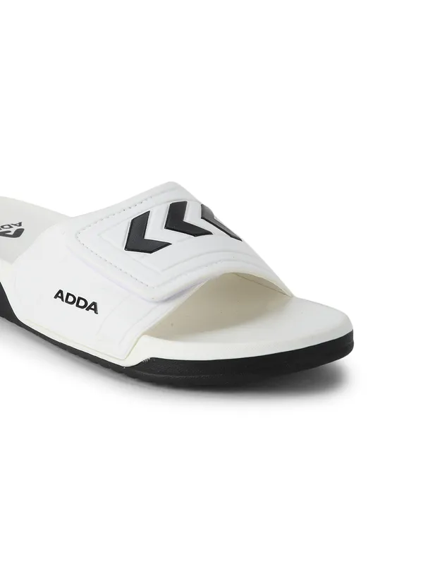White_Lightweight_Trendy_Design_EVA_Colour-Block_Slide_For_Men