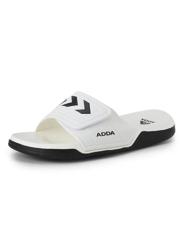 White_Lightweight_Trendy_Design_EVA_Colour-Block_Slide_For_Men