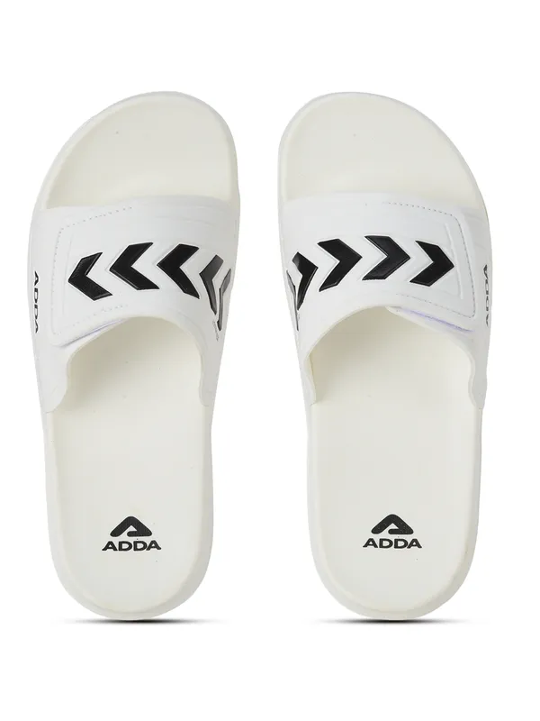 White_Lightweight_Trendy_Design_EVA_Colour-Block_Slide_For_Men