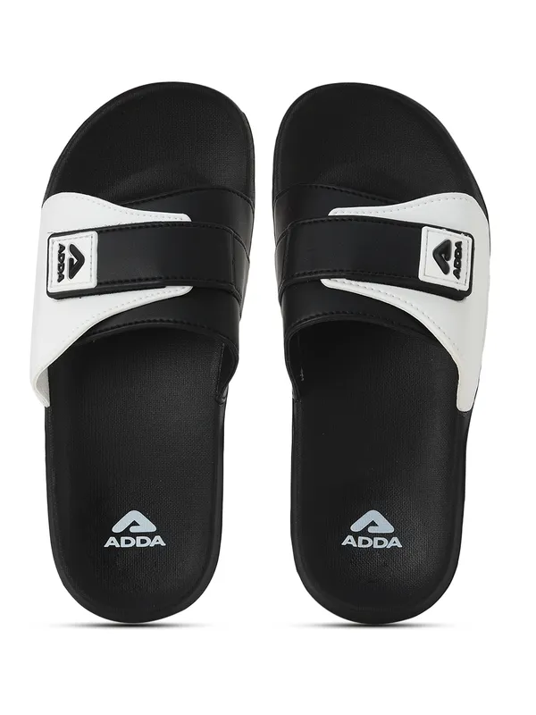 Black_&_White_Lightweight_Trendy_Design_EVA_Colour-Block_Slide_For_Men