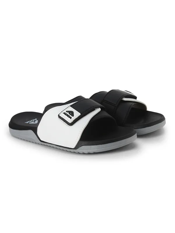 Black_&_White_Lightweight_Trendy_Design_EVA_Colour-Block_Slide_For_Men