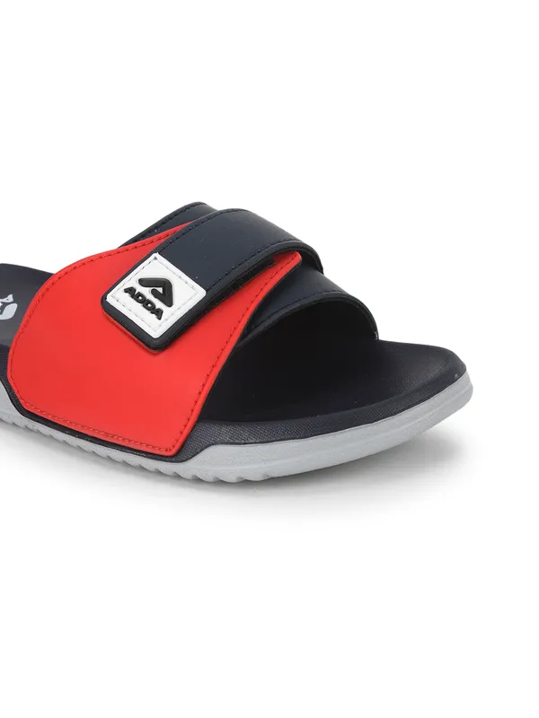 Navy_&_Red_Lightweight_Trendy_Design_EVA_Colour-Block_Slide_For_Men