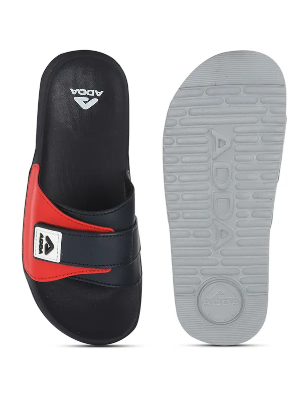 Navy_&_Red_Lightweight_Trendy_Design_EVA_Colour-Block_Slide_For_Men