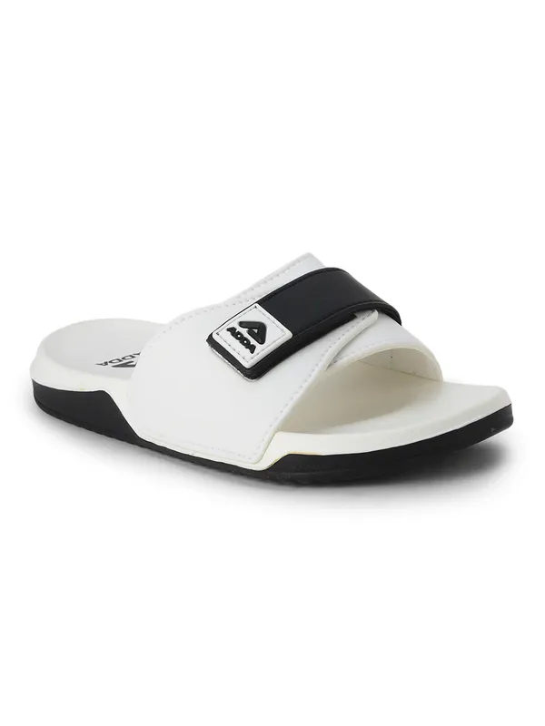 White_Lightweight_Trendy_Design_EVA_Colour-Block_Slide_For_Men
