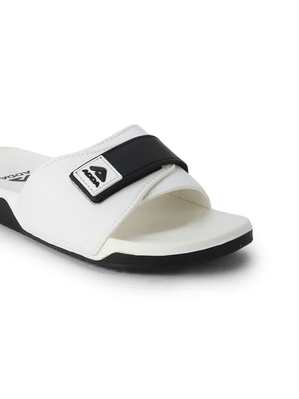 White_Lightweight_Trendy_Design_EVA_Colour-Block_Slide_For_Men