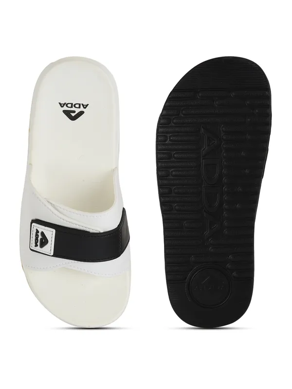 White_Lightweight_Trendy_Design_EVA_Colour-Block_Slide_For_Men