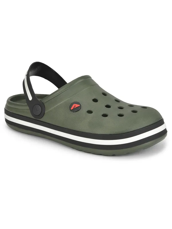 Olive_Lightweight_Trendy_Design_EVA_Solid_Clogs_For_Men