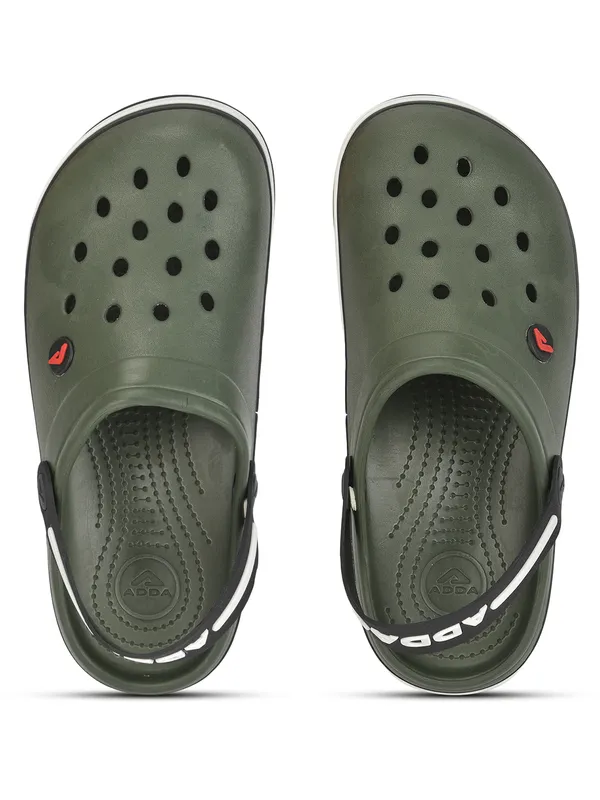 Olive_Lightweight_Trendy_Design_EVA_Solid_Clogs_For_Men