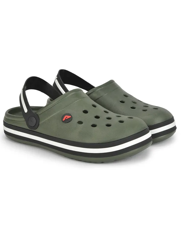 Olive_Lightweight_Trendy_Design_EVA_Solid_Clogs_For_Men
