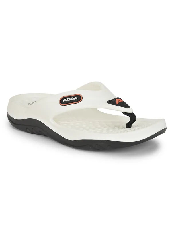 White_Lightweight_Trendy_Design_EVA_Solid_Thong_Flip-Flop_For_Men