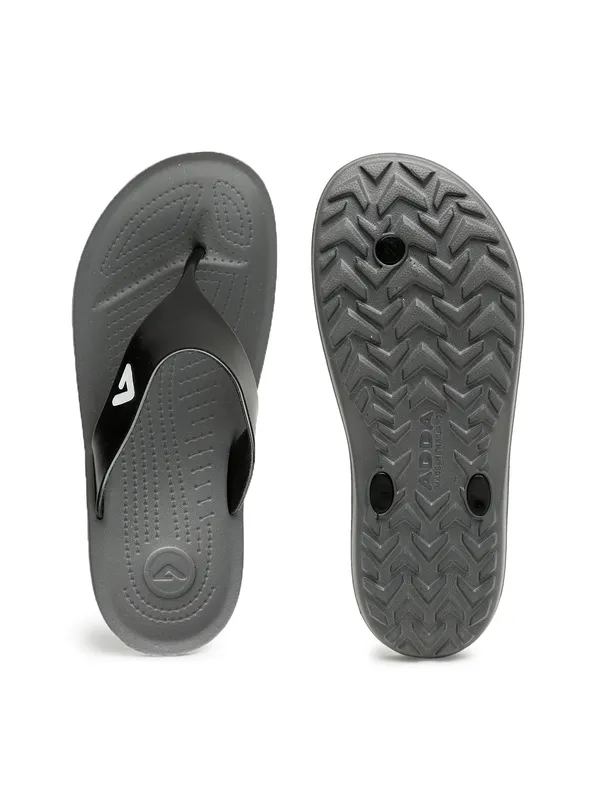 Grey_&_Black_Lightweight_Trendy_Design_EVA_Solid_Thong_Flip-Flop_For_Men