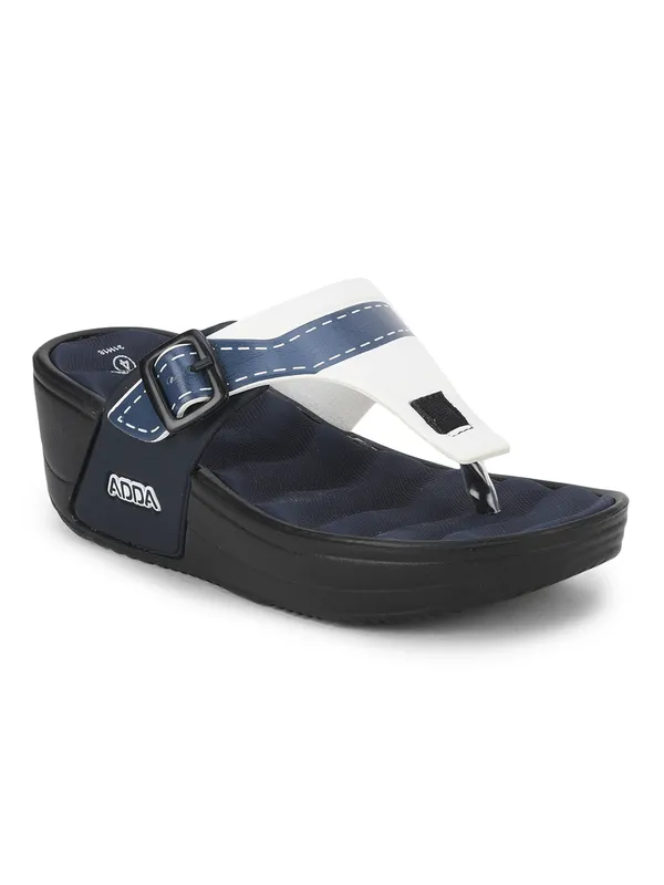 Navy_Lightweight_Trendy_Design_EVA_Solid_Wedges_For_Women