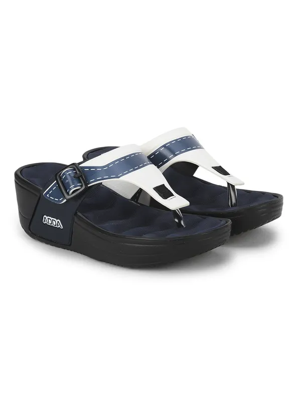 Navy_Lightweight_Trendy_Design_EVA_Solid_Wedges_For_Women