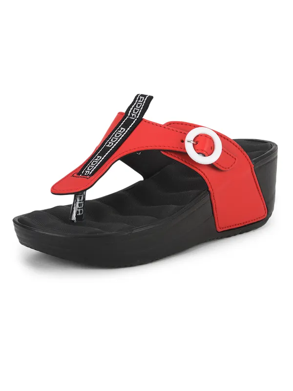 Black_&_Red_Lightweight_Trendy_Design_EVA_Solid_Wedges_For_Women