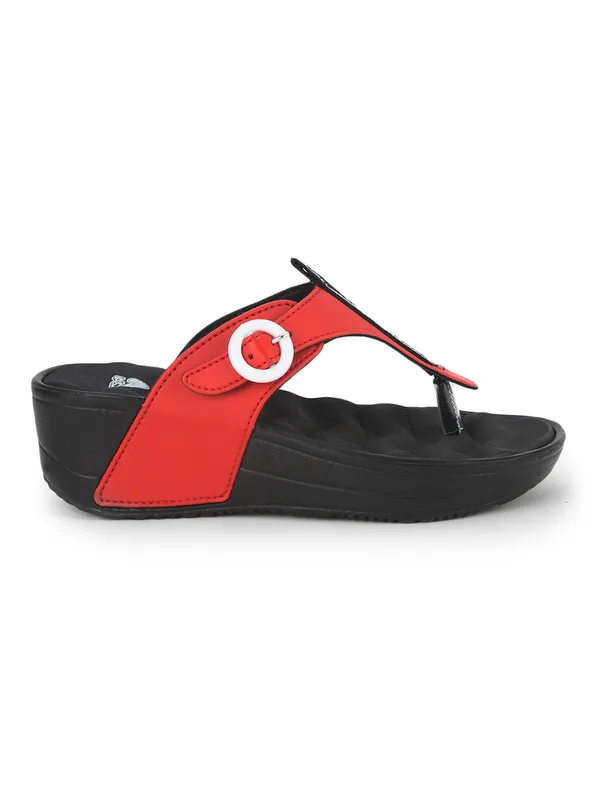 Black_&_Red_Lightweight_Trendy_Design_EVA_Solid_Wedges_For_Women