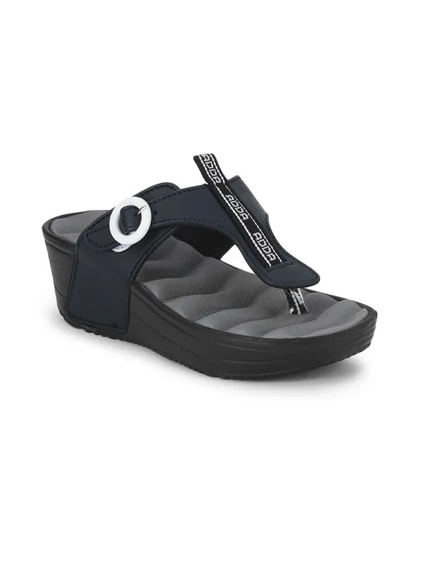 Grey_&_Navy_Lightweight_Trendy_Design_EVA_Solid_Wedges_For_Women