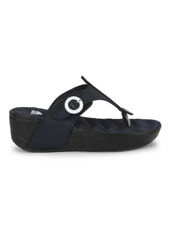 Navy_Lightweight_Trendy_Design_EVA_Solid_Wedges_For_Women