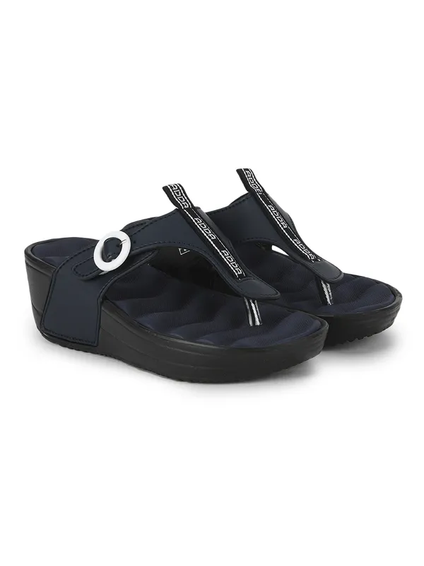 Navy_Lightweight_Trendy_Design_EVA_Solid_Wedges_For_Women