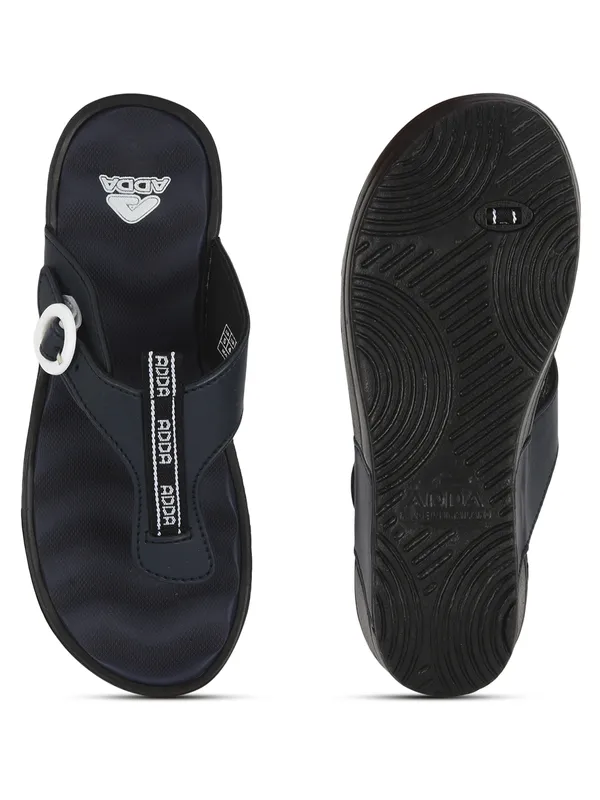 Navy_Lightweight_Trendy_Design_EVA_Solid_Wedges_For_Women