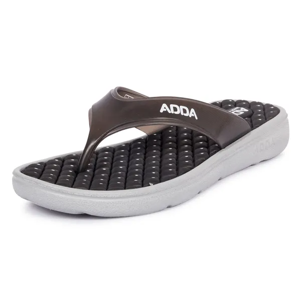 Black_&_Light_Grey_Lightweight_Trendy_Design_EVA_Solid_Thong_Flip-Flop_For_Women