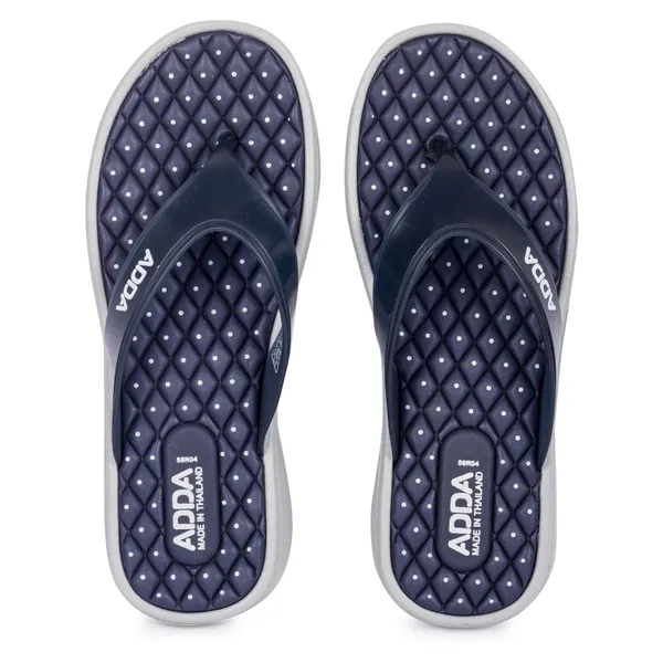 Navy_&_Light_Grey_Lightweight_Trendy_Design_EVA_Solid_Thong_Flip-Flop_For_Women