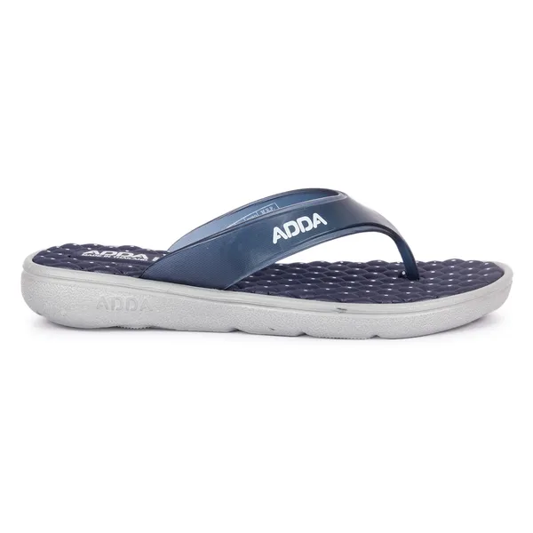 Navy_&_Light_Grey_Lightweight_Trendy_Design_EVA_Solid_Thong_Flip-Flop_For_Women