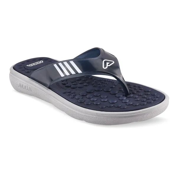 Navy_&_Light_Grey_Lightweight_Trendy_Design_EVA_Solid_Thong_Flip-Flop_For_Women