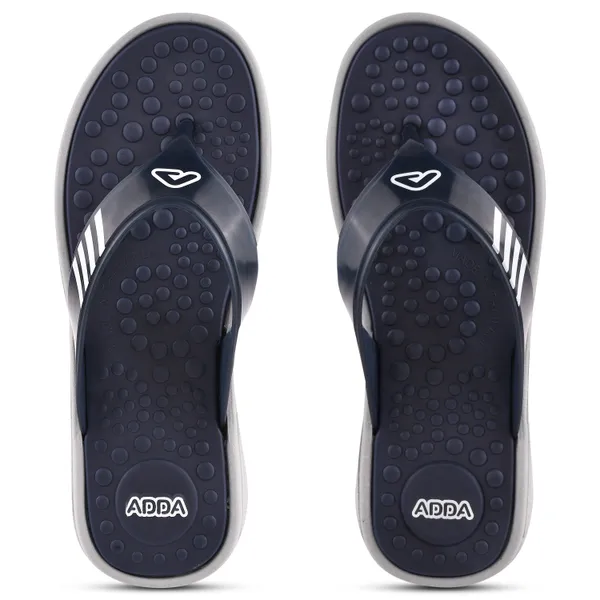 Navy_&_Light_Grey_Lightweight_Trendy_Design_EVA_Solid_Thong_Flip-Flop_For_Women