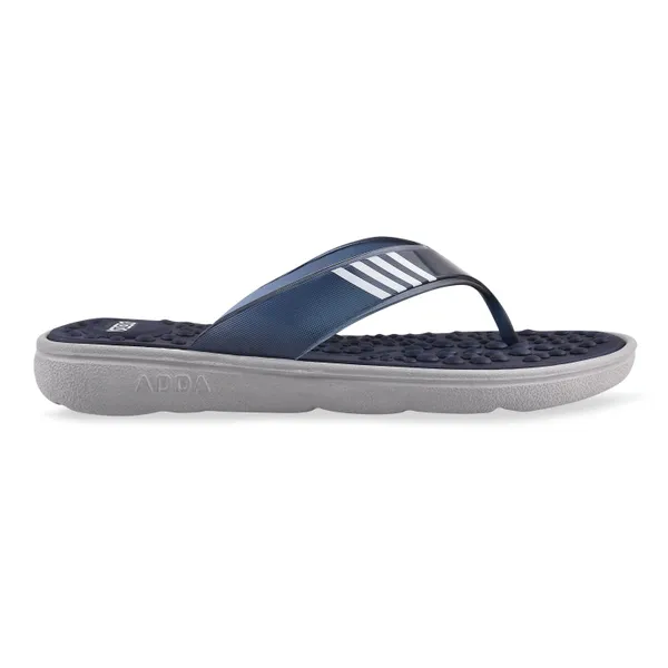 Navy_&_Light_Grey_Lightweight_Trendy_Design_EVA_Solid_Thong_Flip-Flop_For_Women