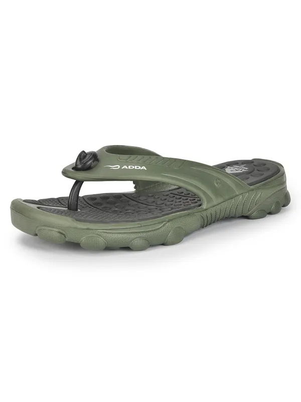 Olive_&_Black_Lightweight_Trendy_Design_EVA_Thong_Flip-Flop_For_Men