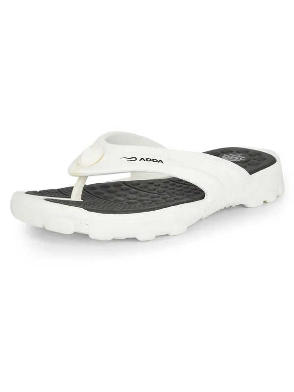 White_&_Black_Lightweight_Trendy_Design_EVA_Thong_Flip-Flop_For_Men