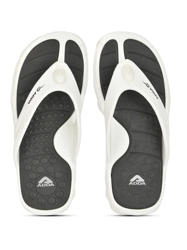 White_&_Black_Lightweight_Trendy_Design_EVA_Thong_Flip-Flop_For_Men