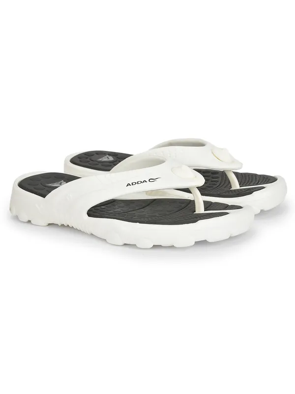 White_&_Black_Lightweight_Trendy_Design_EVA_Thong_Flip-Flop_For_Men