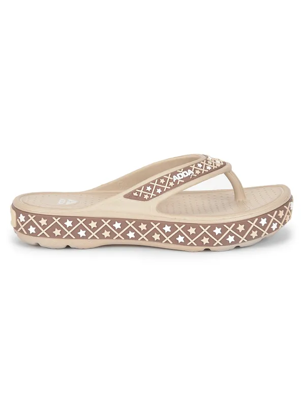 Brown_Lightweight_Trendy_Design_EVA_Geometric_Thong_Flip-Flop_For_Women