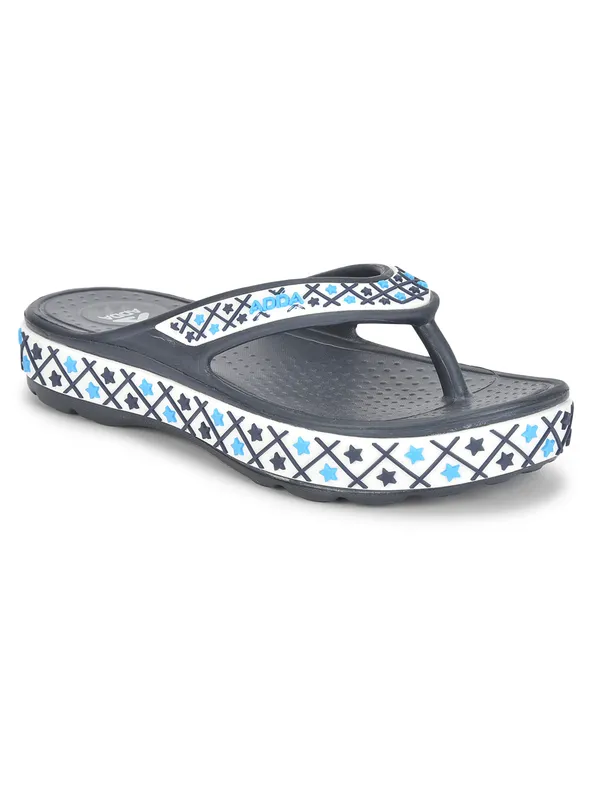 Navy_Lightweight_Trendy_Design_EVA_Geometric_Thong_Flip-Flop_For_Women