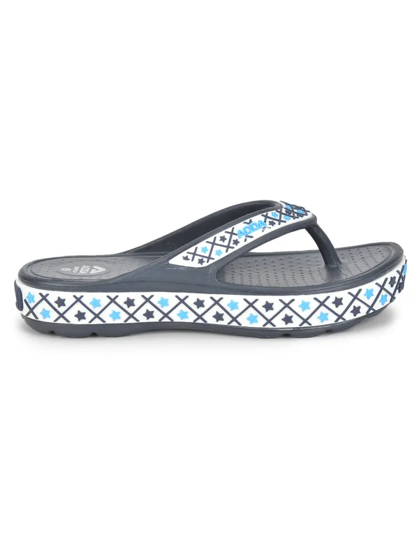 Navy_Lightweight_Trendy_Design_EVA_Geometric_Thong_Flip-Flop_For_Women